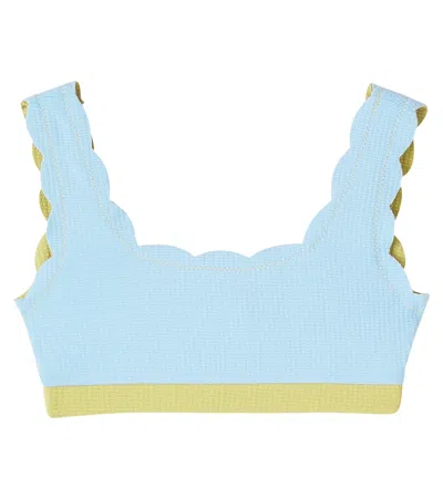 Marysia Bumby Palm Springs Reversible Scalloped Bikini Top