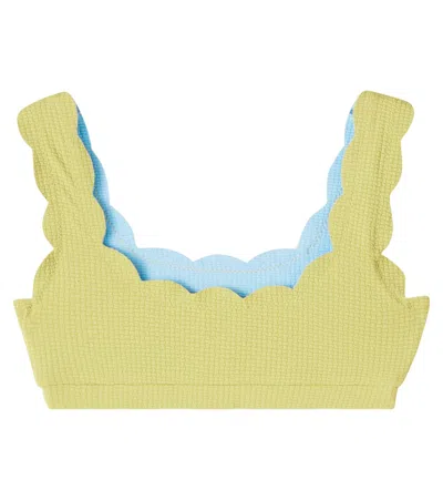 Marysia Bumby Palm Springs Reversible Scalloped Bikini Top