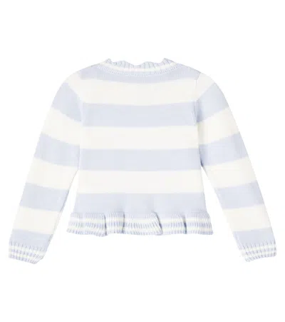 Monnalisa Embellished Striped Cardigan In Multi