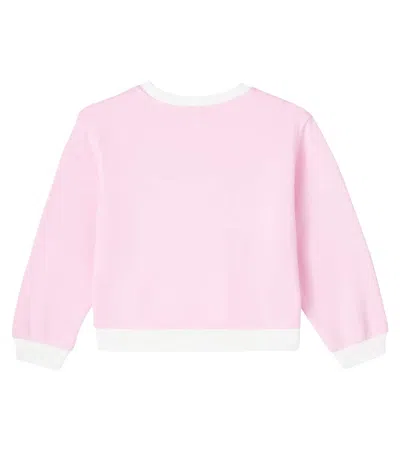 Monnalisa Stitch &amp; Angel Sweatshirt In White