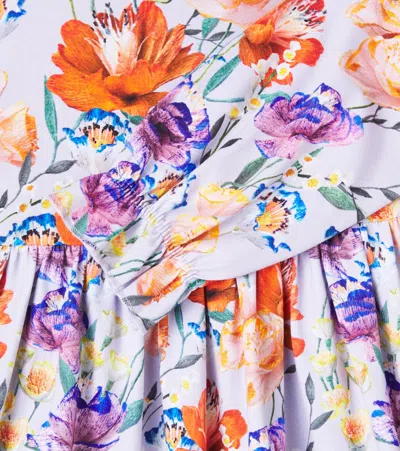 Molo Camie Floral Cotton-blend Jersey Dress In Multi