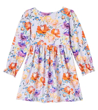 Molo Camie Floral Cotton-blend Jersey Dress In Multi