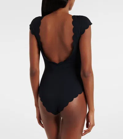 Marysia Mexico Reversible Scalloped Swimsuit In Blue