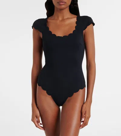 Marysia Mexico Reversible Scalloped Swimsuit In Blue