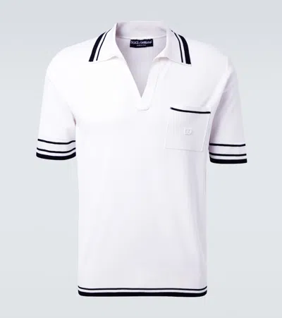 Dolce & Gabbana Striped-trim Polo-neck Top