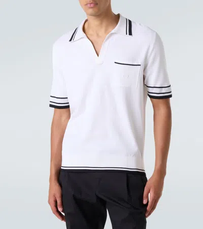 Dolce & Gabbana Striped-trim Polo-neck Top