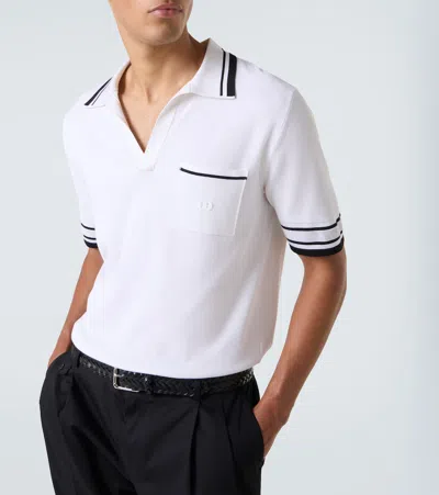 Dolce & Gabbana Striped-trim Polo-neck Top