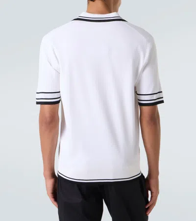 Dolce & Gabbana Striped-trim Polo-neck Top
