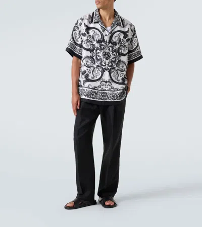 Dolce & Gabbana Elasticated-waist Trousers In Black