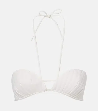 Adriana Degreas Coquille De Mer Halterneck Bikini In White
