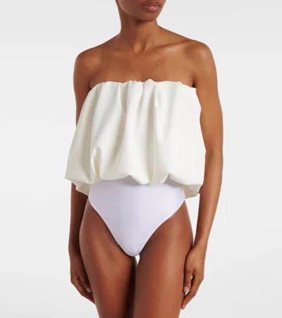 Adriana Degreas Coquille De Mer Bodysuit In White