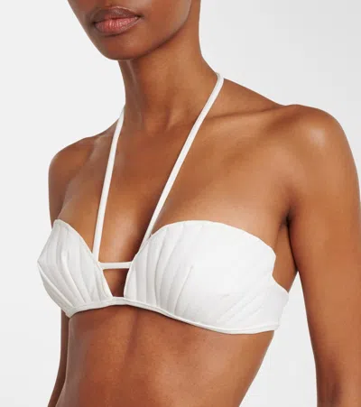 Adriana Degreas Coquille De Mer Halterneck Bikini In White