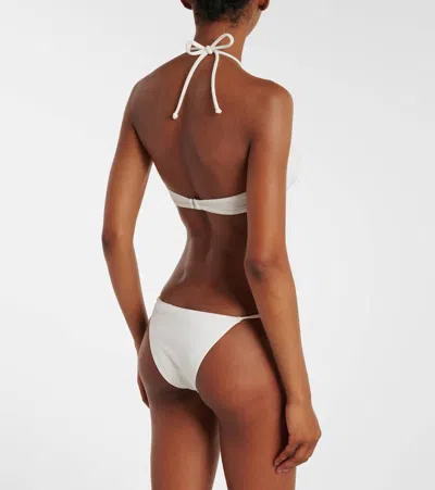 Adriana Degreas Coquille De Mer Halterneck Bikini In White