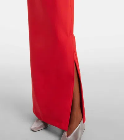 Adriana Degreas Coquille De Mer Maxi Skirt In Red