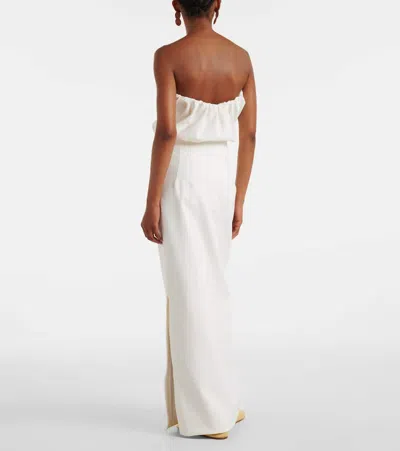 Adriana Degreas Coquille De Mer Maxi Skirt In White