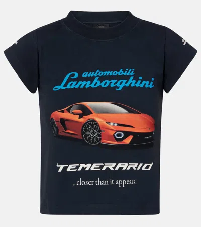 Balenciaga X Automobili Lamborghini Cropped Jersey T-shirt