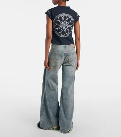 Balenciaga X Automobili Lamborghini Cropped Jersey T-shirt