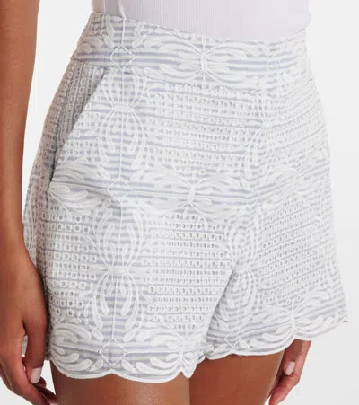 Veronica Beard Allen High-rise Cotton Shorts