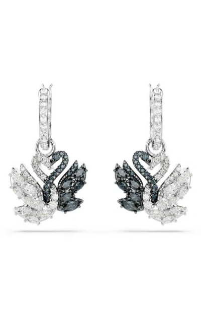 Swarovski Swan Drop Earrings