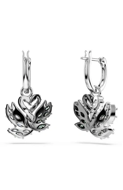 Swarovski Swan Drop Earrings