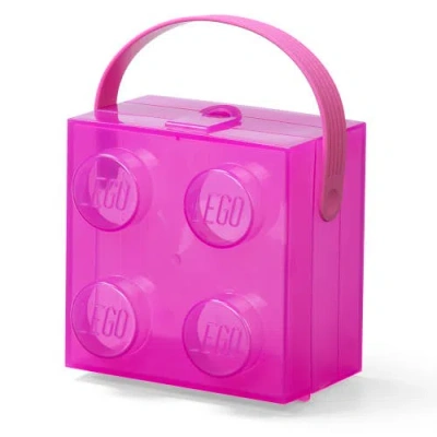 Lego ®  Storage Case/lunch Box W/ Handle In Purple