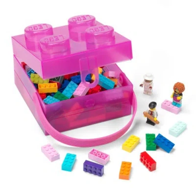 Lego ®  Storage Case/lunch Box W/ Handle In Purple