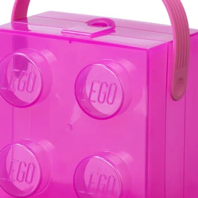 Lego ®  Storage Case/lunch Box W/ Handle In Purple