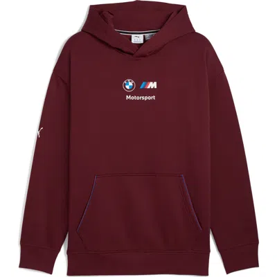 Puma X Bmw M Motorsport Graphic Hoodie In Burgundy