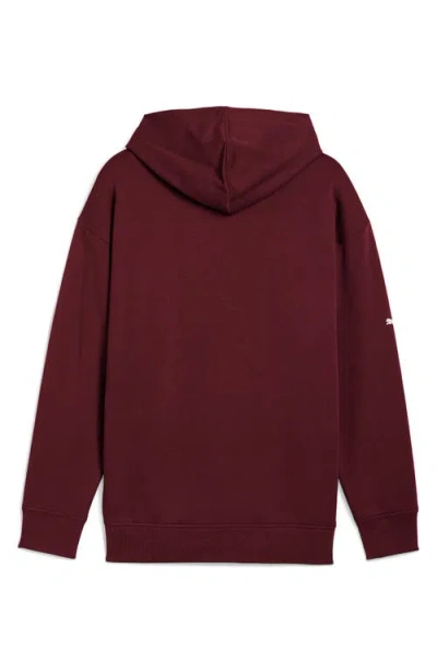 Puma X Bmw M Motorsport Graphic Hoodie In Burgundy
