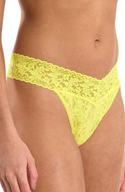 Hanky Panky Original Rise Thong In Yellow