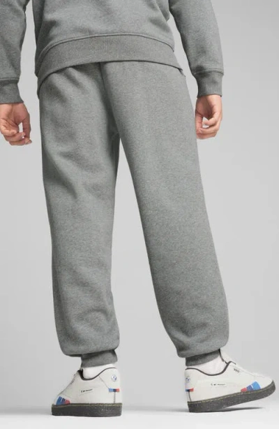 Puma X Bmw M Motorsport Essentials Graphic Sweatpants In Gray