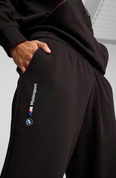 Puma X Bmw M Motorsport Essentials Graphic Sweatpants In Black