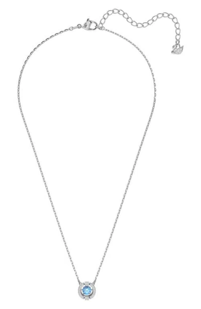 Swarovski Una Crystal Pendant Necklace In Metallic