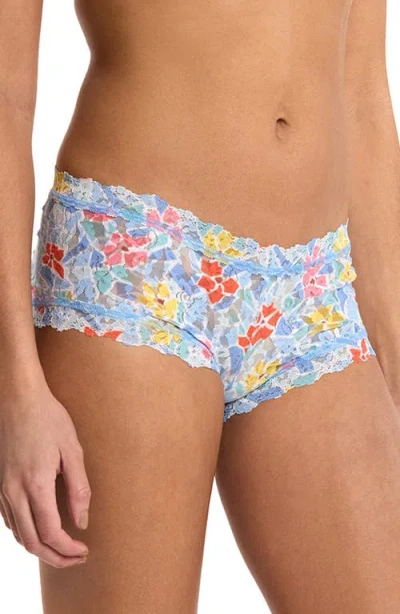 Hanky Panky Print Boyshorts In Blue