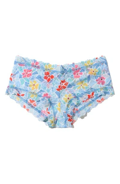 Hanky Panky Print Boyshorts In Blue