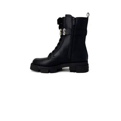 Guess Black Synthetic Leather Boot In Black