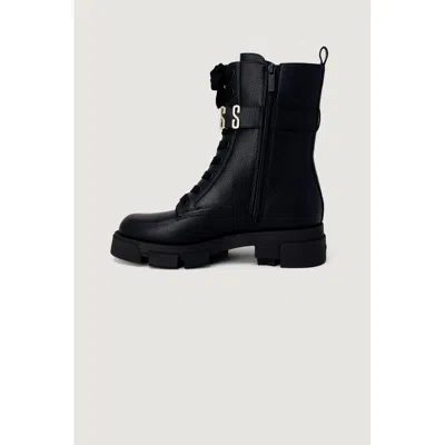 Guess Black Synthetic Leather Boot In Black