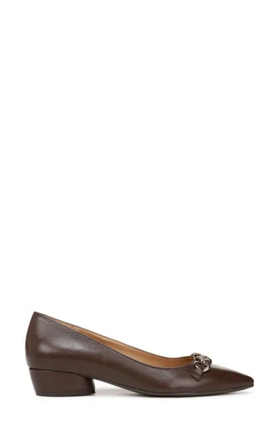 Naturalizer Becca Patent Leather Pointed Toe Pump In Brown