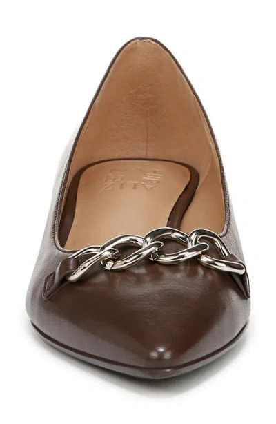 Naturalizer Becca Patent Leather Pointed Toe Pump In Brown