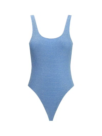 Oseree Radiant Sporty One Piece Swimsuit In Blue