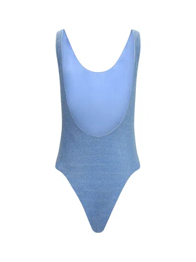 Oseree Radiant Sporty One Piece Swimsuit In Blue