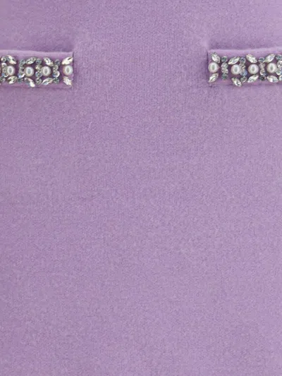 Self-portrait Skirt In Purple