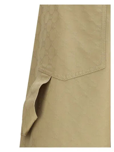 Gucci Wide Leg Cotton Trousers