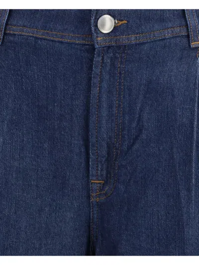 7 For All Mankind High-waisted Wide-leg Denim Jeans With Relaxed Fit In Blue