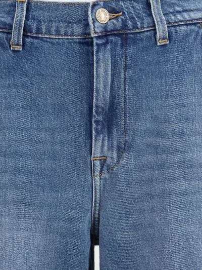 7 For All Mankind Bonnie High Rise Jeans In Santa Cruz In Blue