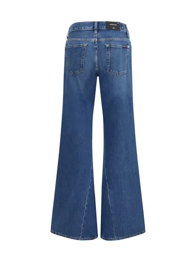 7 For All Mankind Seam-detailing Jeans In Blue