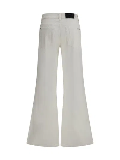 7 For All Mankind Flare Jeans Silhouette Figure-flattering In White