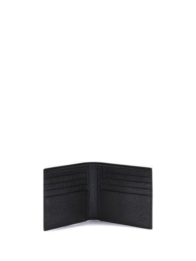 Valentino Rockstud Textured Studded Bi-fold Wallet In Black