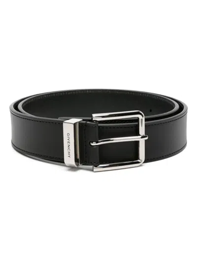 Givenchy Smooth Leather Gentleman Belt Accessories In Black
