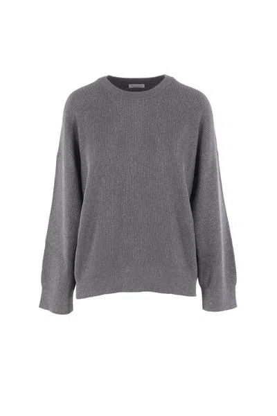 Brunello Cucinelli Sweaters In Gray